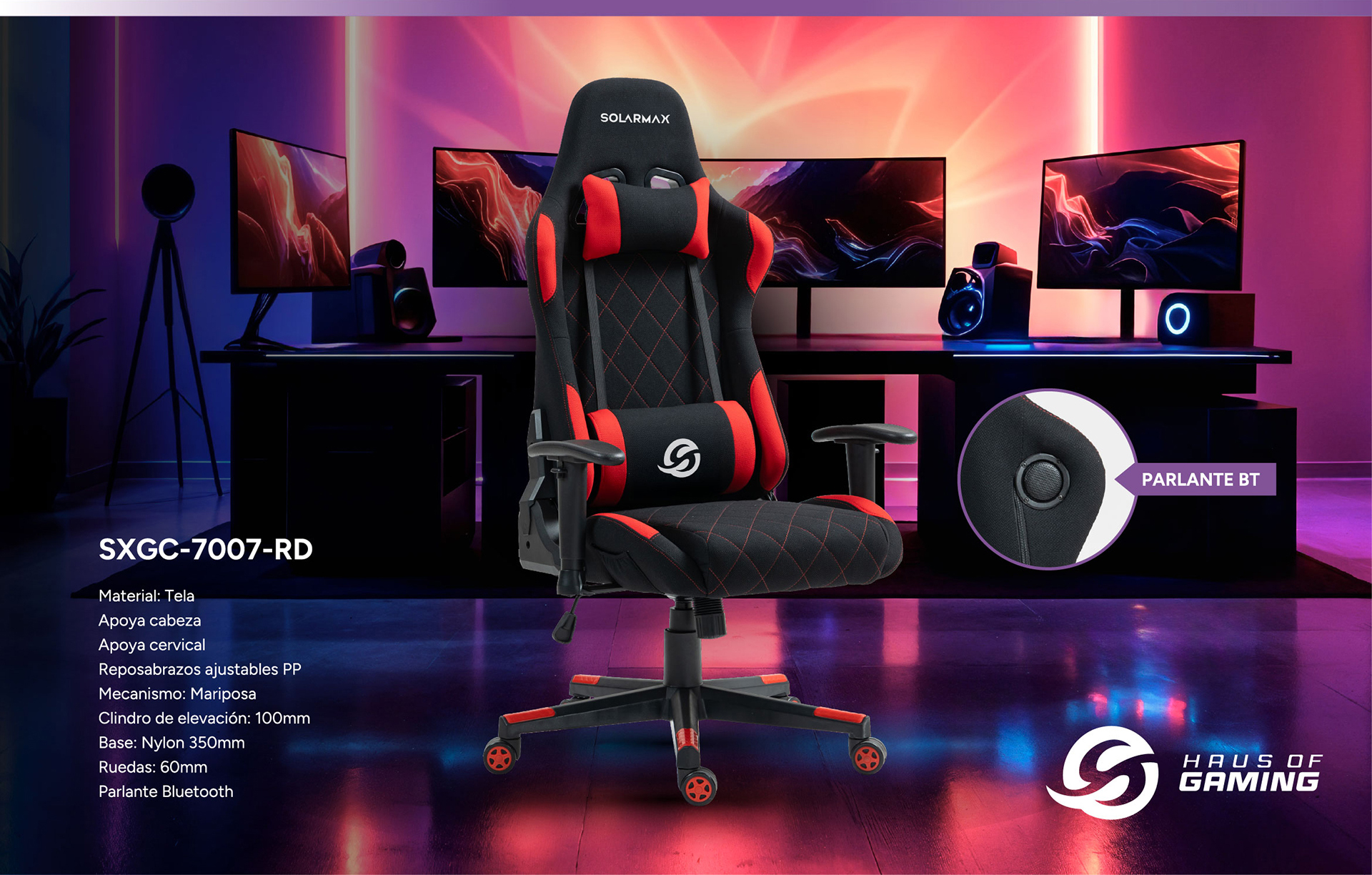 silla gamer ergonómica